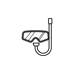 Poster - glasses for diving icon. Element of travel icon for mobile concept and web apps. Thin line glasses for diving icon can be used for web and mobile. Premium icon