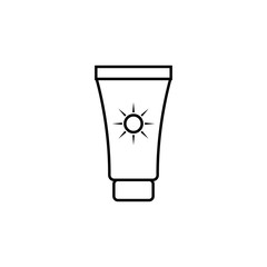 Poster - sunblock icon. Element of travel icon for mobile concept and web apps. Thin line sunblock icon can be used for web and mobile. Premium icon