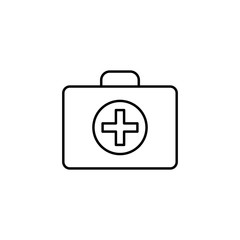 Poster - first-aid kit icon. Element of travel icon for mobile concept and web apps. Thin line first-aid kit icon can be used for web and mobile. Premium icon