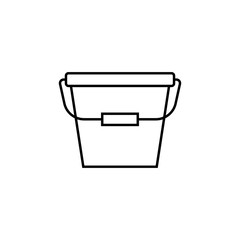 Aufkleber - bucket icon. Element of travel icon for mobile concept and web apps. Thin line bucket icon can be used for web and mobile. Premium icon