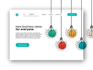 Internet business web app landing page template