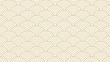 Pattern seamless circle abstract wave background gold luxury color and line. Japanese circle pattern vector.