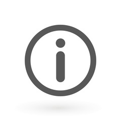 Poster - Info icon vector. Information sign icon, vector illustration. Flat design style. Information Logo Template.