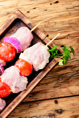 Sticker - Marinated pork kebab on stick