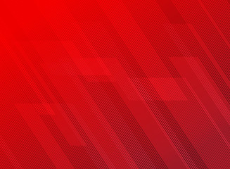 Wall Mural - Abstract lines pattern technology on red gradients background.