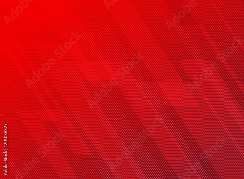 Fotografie, Obraz Abstract lines pattern technology on red gradients background.