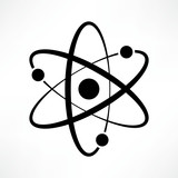 Fototapeta  - Atom icon vector. Logotype. Symbol