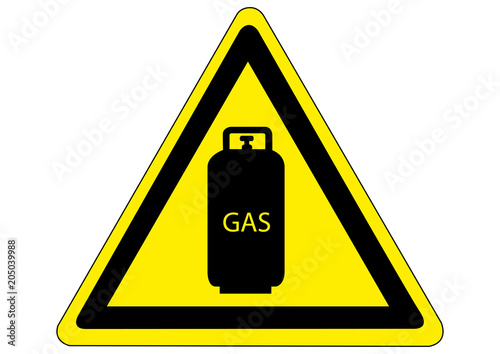 Warnschild 'Achtung Gasflaschen' – UV-beständig, 29,5 X 21 Cm, Für Lager & Werkstatt