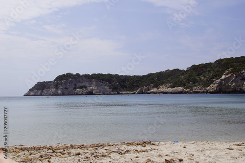 Belle Plage De Cala Galdana Calanque De Lîle De Minorque