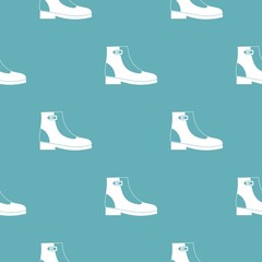 Poster - Woman boots pattern vector seamless repeating for any web design