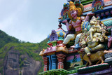 Fototapeta Nowy Jork - hindu temple of victoria on seychelles island
