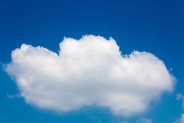 white cloud on blue sky