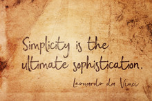 Simplicity Is Leonardo