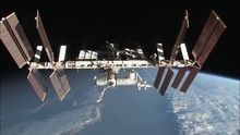 ISS Flies Over Earth