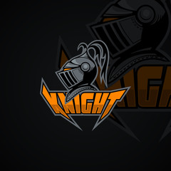 Knight logo.  High resolution vector image