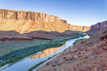 Wall Mural - Colorado River in Utah - aerial view