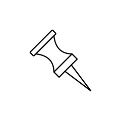 Poster - pin icon. Element of web icon for mobile concept and web apps. T