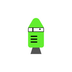 Aufkleber - shuttle colored icon. Element of web icon for mobile concept and web apps. Colored isolated shuttle icon can be used for web and mobile. Premium icon