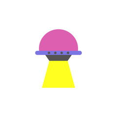 Aufkleber - UFO colored icon. Element of web icon for mobile concept and web apps. Colored isolated UFO icon can be used for web and mobile. Premium icon