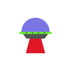 Aufkleber - UFO colored icon. Element of web icon for mobile concept and web apps. Colored isolated UFO icon can be used for web and mobile. Premium icon