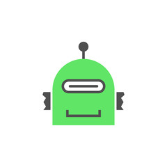 Aufkleber - robot head colored icon. Element of web icon for mobile concept and web apps. Colored isolated robot head icon can be used for web and mobile. Premium icon
