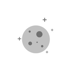 Aufkleber - planet moon and stars colored icon. Element of web icon for mobile concept and web apps. Colored isolated planet moon and stars icon can be used for web and mobile. Premium icon