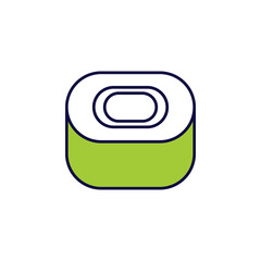 Poster - hard soap icon. Element of simple colored web icon for mobile concept and web apps. Isolated hard soap icon can be used for web and mobile. Premium icon