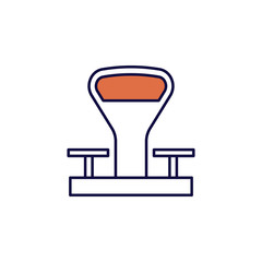 Poster - old scales icon. Element of simple colored web icon for mobile concept and web apps. Isolated old scales icon can be used for web and mobile. Premium icon