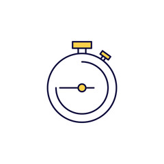 Poster - stopwatch icon. Element of simple colored web icon for mobile concept and web apps. Isolated stopwatch icon can be used for web and mobile. Premium icon