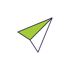 Poster - paper airplane icon. Element of simple colored web icon for mobile concept and web apps. Isolated paper airplane icon can be used for web and mobile. Premium icon