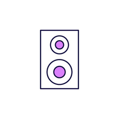 Poster - acoustics icon. Element of simple colored web icon for mobile concept and web apps. Isolated acoustics icon can be used for web and mobile. Premium icon