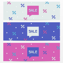 Poster - Vector cyber sale abstract banner design.