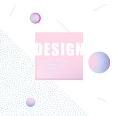 Poster - Vector fashion abstract figure background design.