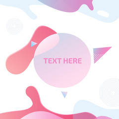 Poster - Vector fashion abstract figure background design.