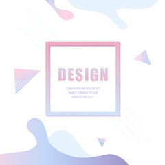 Poster - Vector fashion abstract figure background design.