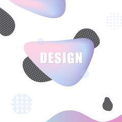 Poster - Vector fashion abstract figure background design.