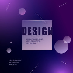 Poster - Vector fashion abstract figure background design.