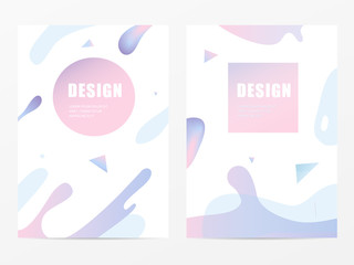 Poster - Vector fashion abstract figure background design.
