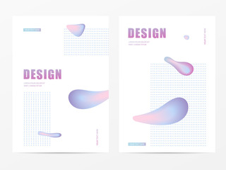 Poster - Vector fashion abstract figure background design.