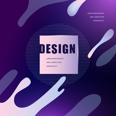 Poster - Vector fashion abstract figure background design.