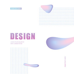 Poster - Vector fashion abstract figure background design.