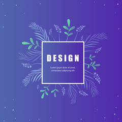Poster - Vector beach night party background design.