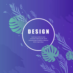 Poster - Vector beach night party background design.