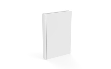 Wall Mural - Hardcover book mock-up on isolated white background, 3d illustration