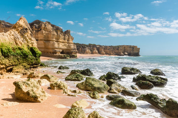 Wall Mural - Beautiful sandy beaches, turquoise ocean and blue sky