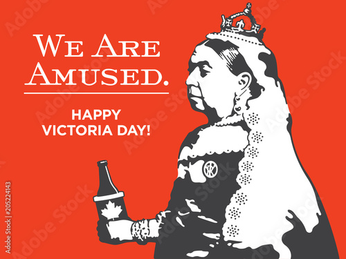 Fotografía Queen Victoria We Are Amused Victoria Day Illustration