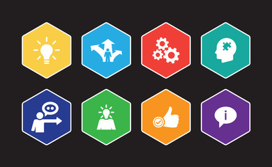 Sticker - Inspiration Infographic Icon Set