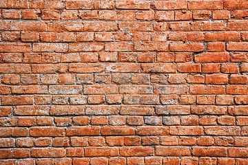 Poster - Old red brick wall texture