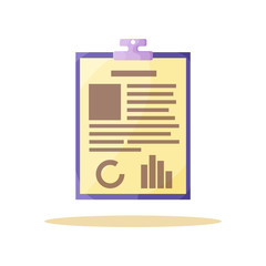 Poster - Yellow Information Paper Card Vector Illustration