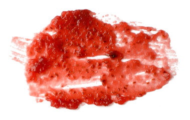 Sticker - Raspberry jam spread isolated over white background